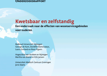 Kwetsbaar en Zelfstandig – Onderzoek Woonservicegebieden