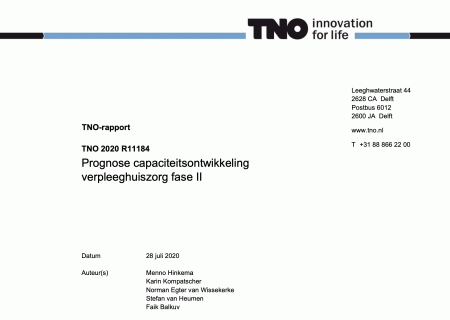 Prognose capaciteitsontwikkeling verpleeghuiszorg fase II